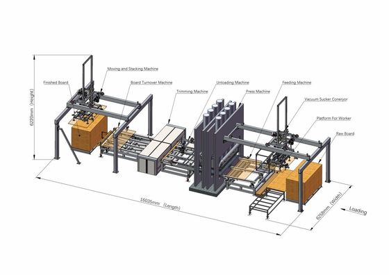 खरीदें फर्नीचर बोर्ड औद्योगिक लेमिनेट के लिए गर्म प्रेस मशीन 1400 टन online manufacture