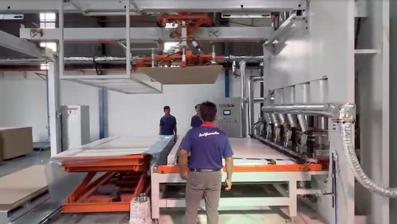 खरीदें प्लाईवुड के लिए लघु चक्र मेलामाइन लेमिनेटिंग हॉट प्रेस मशीन online manufacture