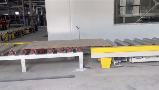 सब्सट्रेट भंडारण के लिए स्वचालित मेलामाइन लघु चक्र प्रेस लाइन 2.75kw